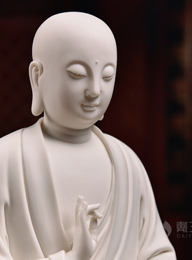 【感恩结缘优惠】《禅定地藏》地藏王菩萨佛像德化白瓷家居装饰品