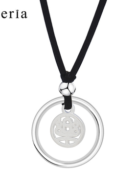 素圈戒指项链999纯银古法福字