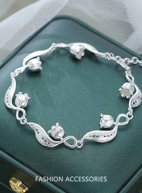 手饰品手链精致森系小众百搭新中式铃兰花新款气质2025年超仙设计