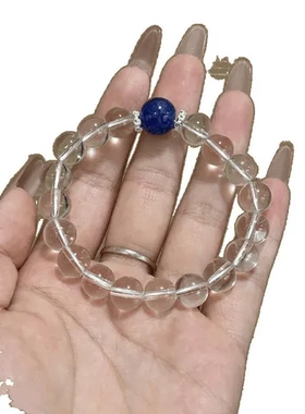 新款透明闺蜜手串手链白水晶海蓝宝白水晶情侣2025年