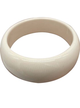 龙渡仿象牙加重网纹贵妃手镯