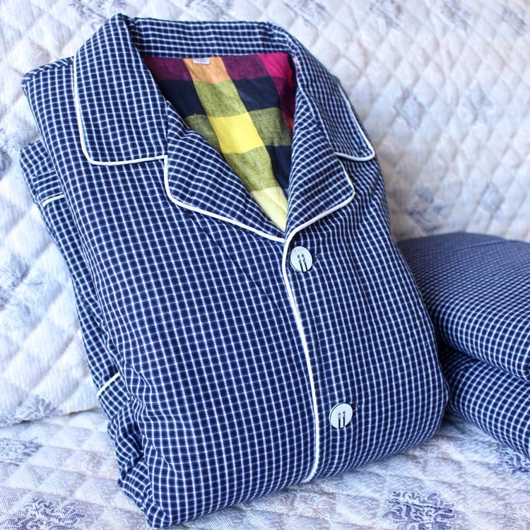 冬季夹棉棉睡衣套装纯棉老粗布男女士加棉家居服中老年衣裤二件套,淘宝优惠券,粉丝福利购,淘宝优惠卷