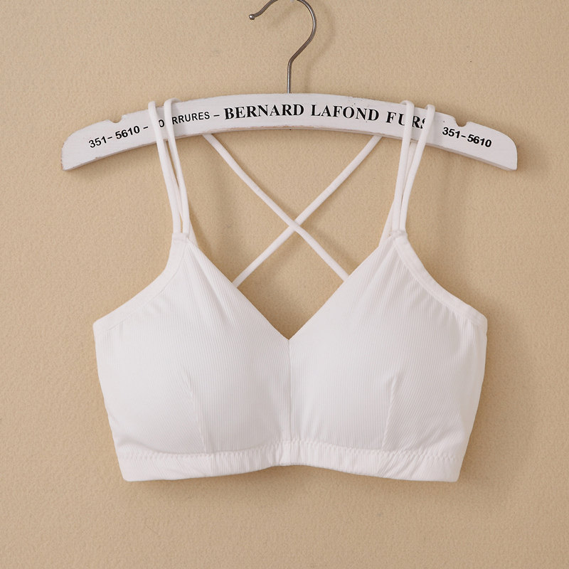 冰肌螺纹法式打底女冰丝聚拢夏裹胸 美想优品抹胸