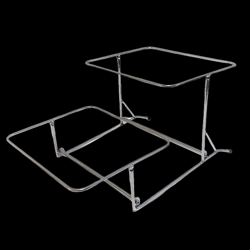 酒店自助餐台食物水果甜品双层多层三层方架子蛋糕展示长方形 - 图0