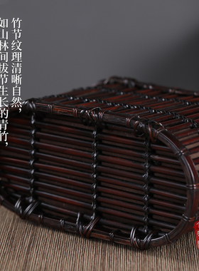 香云纱竹编包竹条手提包女包