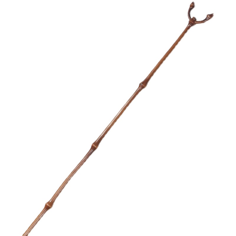 新中式晒衣杆筇竹手工竹子叉杆实木晾衣杆画叉画杆画叉杆撑画挑 - 图3