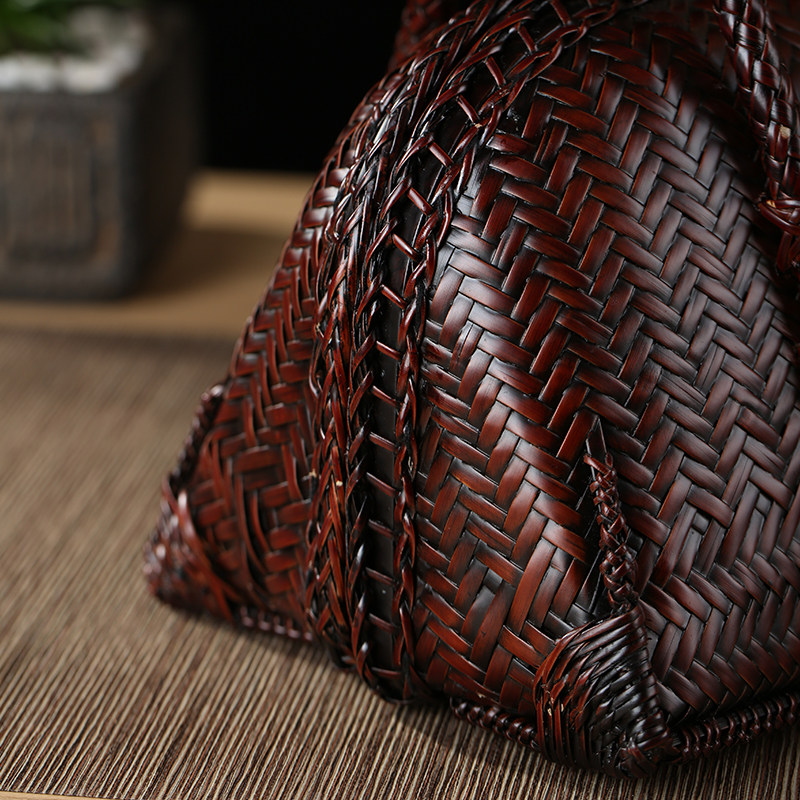 新品手工竹编女式手提竹子编织包中式复古挎包贝壳包篮子工艺品,淘宝优惠券,粉丝福利购,淘宝优惠卷