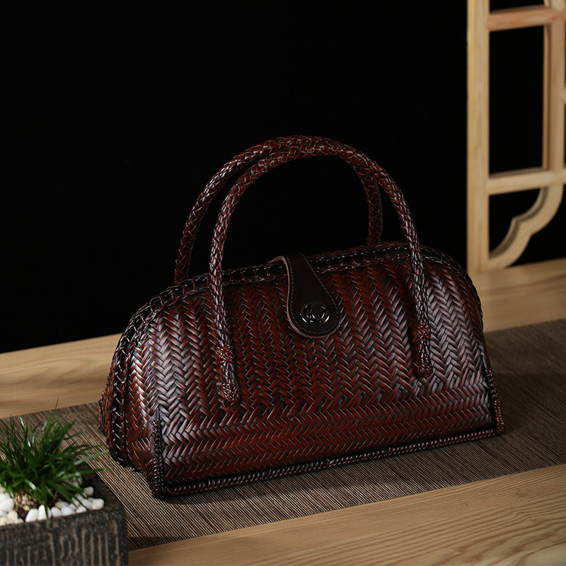 新品手工竹编女式手提竹子编织包中式复古挎包贝壳包篮子工艺品,淘宝优惠券,粉丝福利购,淘宝优惠卷