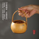 Handmade bamboo woven gourd storage basket dessert box tea set storage