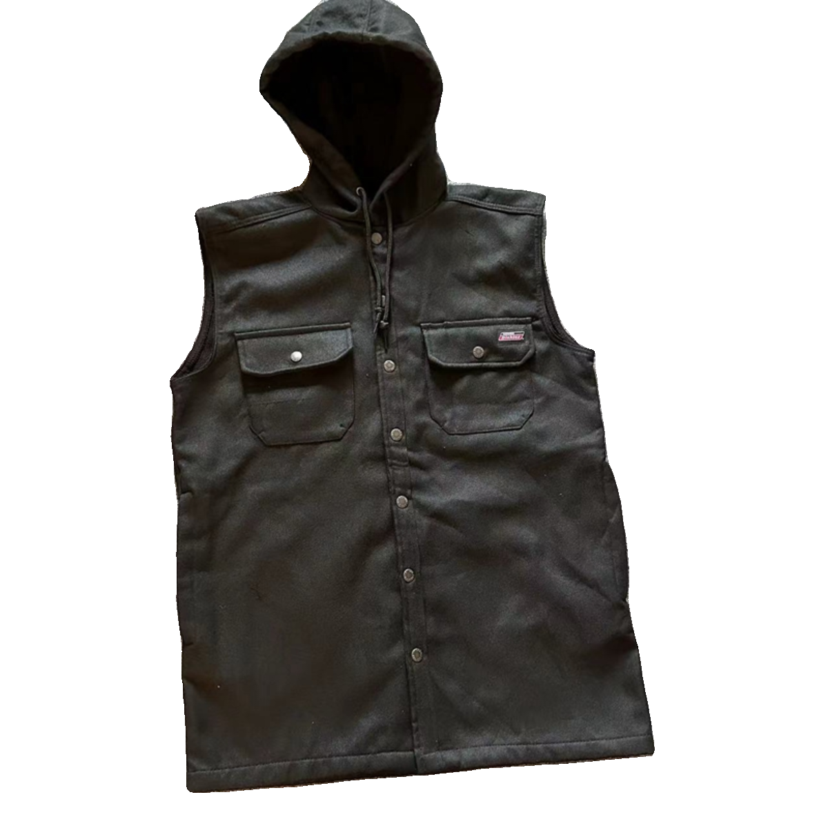 瑕疵外贸，男士秋冬一体绒连帽多兜工装马甲 坎肩马夹中长款外套,淘宝优惠券,粉丝福利购,淘宝优惠卷