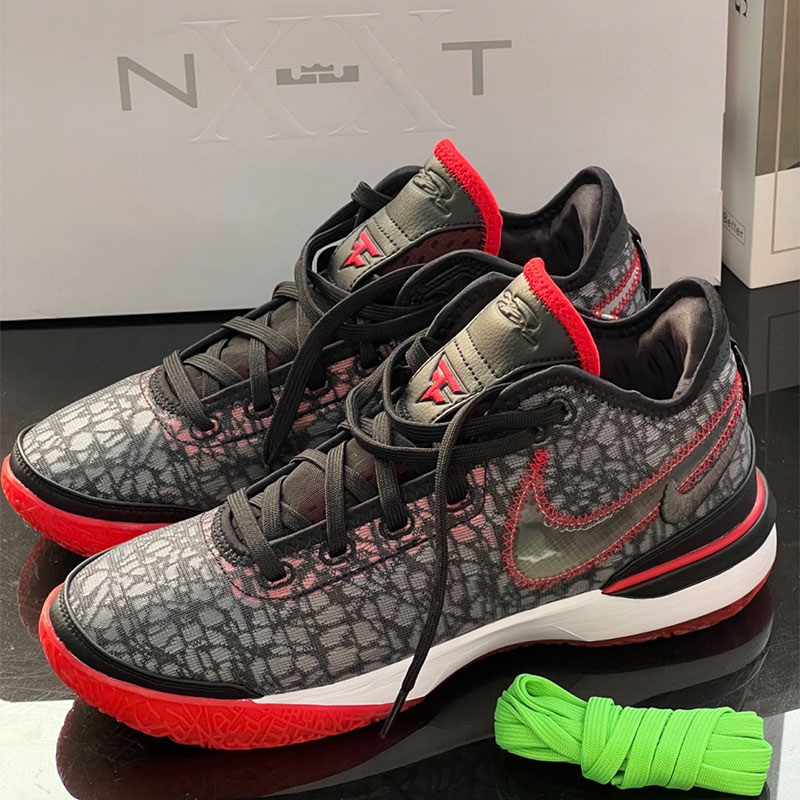 Nike LeBron NXXT Gen 耐磨透气低帮篮球鞋男款黑红 DR8788-001 - 图1