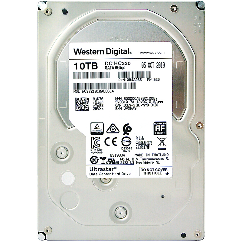 WD/西部数据 WUS721010ALE6L4 10TB企业级NAS服务器硬盘 5年保 - 图0