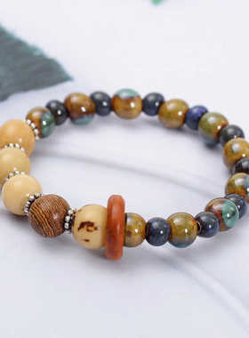 摆摊批发景德镇陶瓷手串文艺复古小清新学生闺蜜礼物小饰品