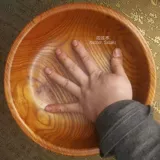 Сплошная древесина приливная древесина, в стиле западной европейской в ​​стиле крупная деревянная миска рисовая миска, миска, миска, миска суп -лапша тарелка с фруктами