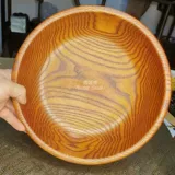 Сплошная древесина приливная древесина, в стиле западной европейской в ​​стиле крупная деревянная миска рисовая миска, миска, миска, миска суп -лапша тарелка с фруктами