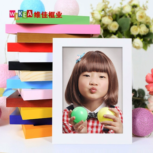 Деревянная настенная настольная фоторамка из натурального дерева, детская одежда, делается под заказ, с печатью вашего логотипа