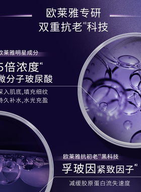 【达人专享】欧莱雅零点霜熬夜面霜玻尿酸保湿O