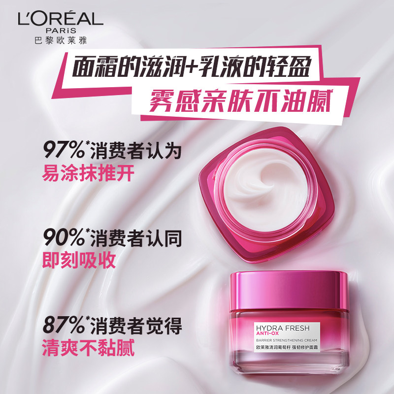 欧阳娜娜同款欧莱雅水绷带修护面霜 欧莱雅乳液/面霜