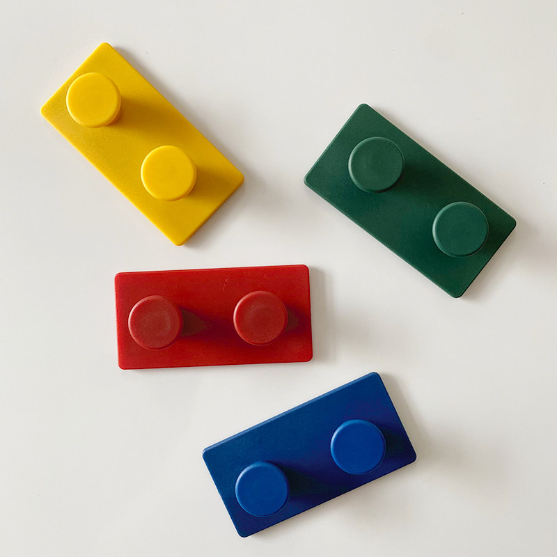 创意可爱积木磁力挂钩冰箱贴强力磁吸免打孔入户门洞洞板装饰挂勾,淘宝优惠券,粉丝福利购,淘宝优惠卷