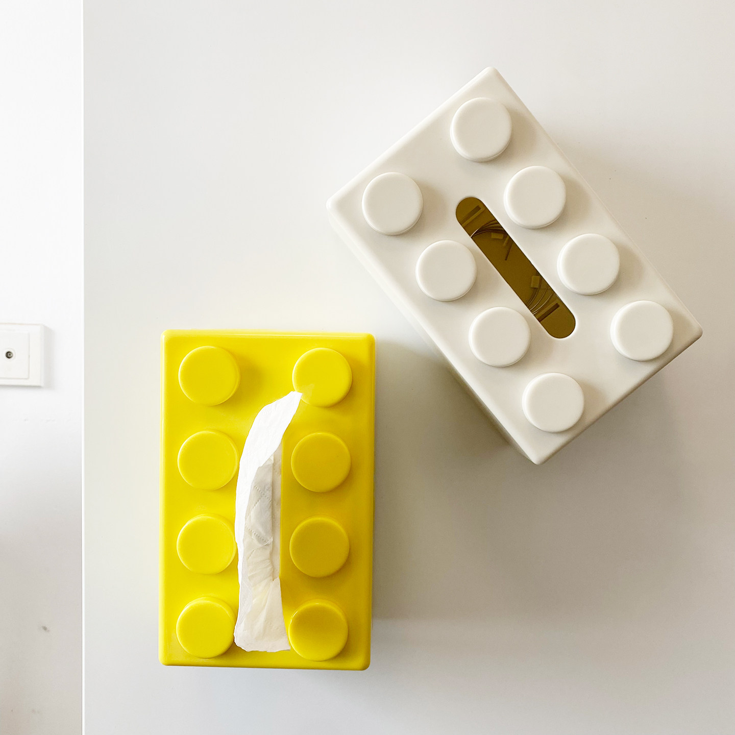 创意积木可磁吸纸巾盒冰箱贴侧面壁挂式厨房客厅厕所洞洞板抽纸盒,淘宝优惠券,粉丝福利购,淘宝优惠卷