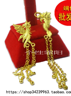 结婚新娘水滴黄金耳饰
