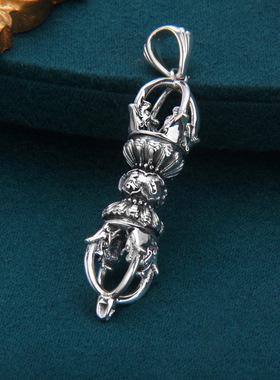 男女S925银复古项链吊坠小众