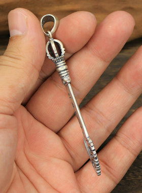 做旧项链吊坠S925银个性男女