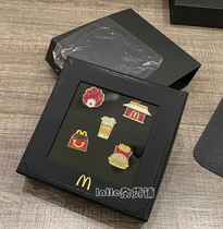 McDonalds Uncle Badges Badge Children Meal Kit Pins Burger Fries Commemorative Badge Mai Coffee Badge PIN