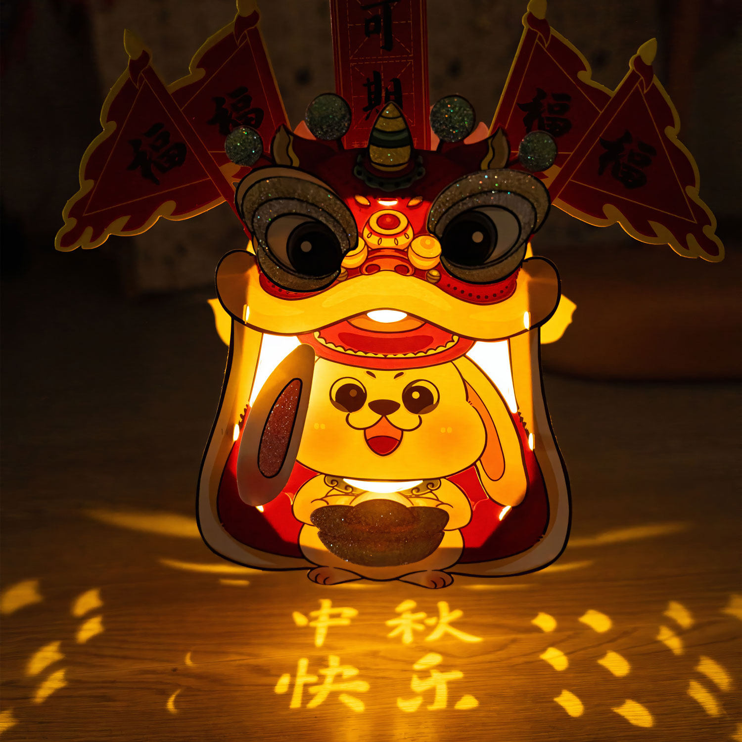 手提卡通灯笼儿童发光玩具灯笼新年春节挂饰装饰户外亲子道具过年