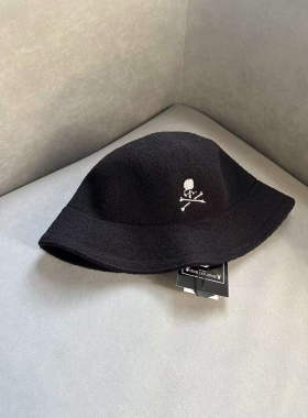 mastermind JAPAN x KANGOL袋鼠联名毛巾料材质渔夫帽经典骷髅王