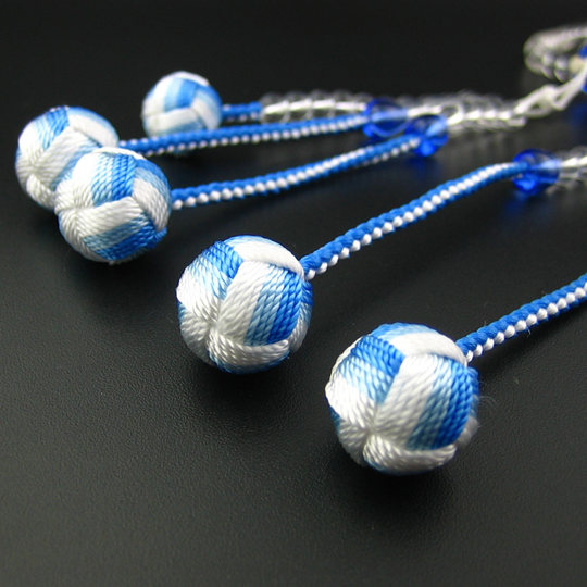 Wonderful Lotus Japanese Royal Rosary Nichiren Lotus 108 beads white crystal blue crystal Oda scroll room