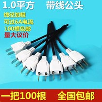 Monitor exclusive 220v male plug second foot with wire 2 holes male plug 220V power cord Two-hole male head 1 square