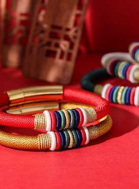 龙结饰品加工定制925五色五行手