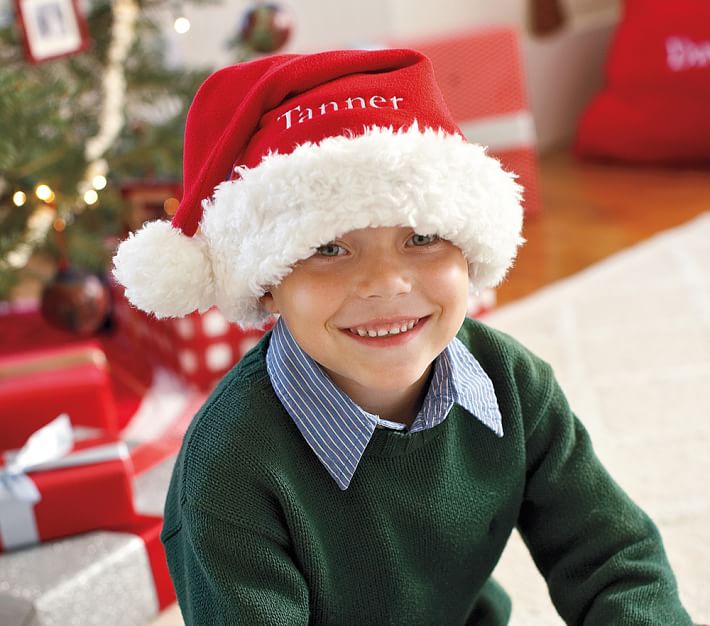 超宽羊羔绒帽檐圣诞帽质量好的成人儿童 圣诞礼物圣诞趴 - 图2