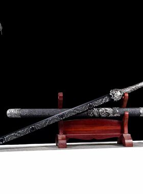 龙泉宝刀手工锻打绣春刀一体唐横刀冷兵器装饰武侠工艺品未开刃