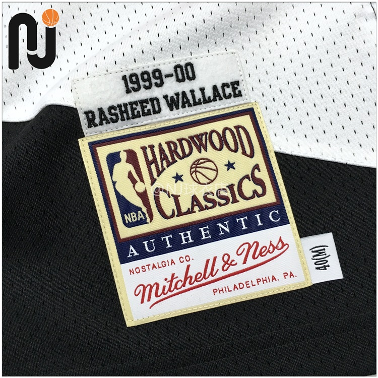 Mitchell&Ness MN 拉希德 华莱士 开拓者队客场 球员版复古AU球衣 - 图2