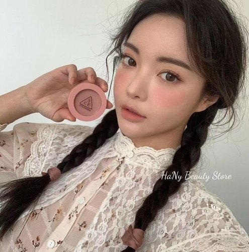 韩国3ce单色腮红橘裸粉哑光杏色mono pink/nude peach/rose beige - 图3