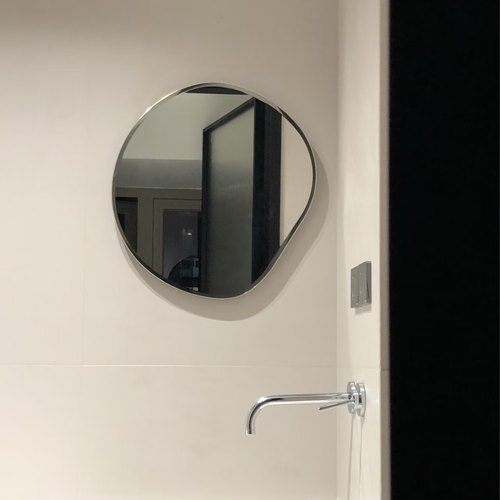 不规则壁挂装饰镜子白墙面异形镜ins家居镜不规则湖泊镜浴室镜 - 图1