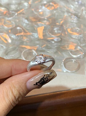 S990纯银新中式梅花戒指复古冬季高级感冷淡风食指戒