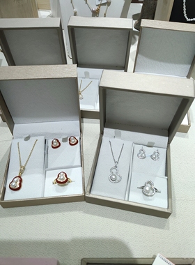 2026新款葫芦耳钉高级感微镶锆石耳环项链戒指套装饰品