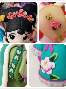 纯手工格格摆件国风礼物