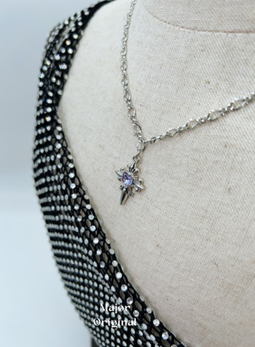 原创高质感十字项链钛钢