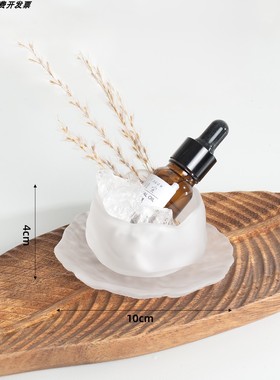 实木卫浴托盘按压瓶组合度假风北欧简约样板间浴缸台面展示摆件