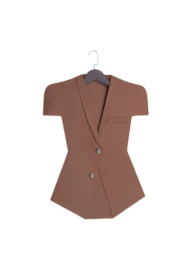 轻奢样板间软装配饰衣帽间装饰品道具衣柜展厅陈列毛毡衣服摆件