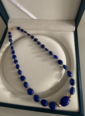 日本购入青金石设计款18K金项链【不退不换】