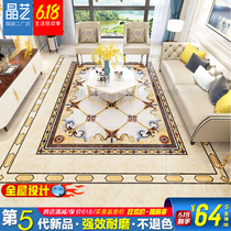 Parquet tile European-style living-room floor brick 800 x 800 parquet in the family aisle corridor Throw Crystal Parquet Floor Tiles