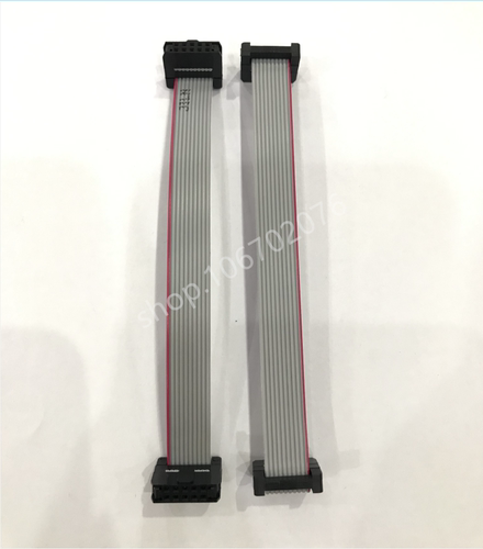 FC-10P双头线 10pin针JTAG连接线 间距2.0mm AVR下载线 IDC灰排线 - 图0