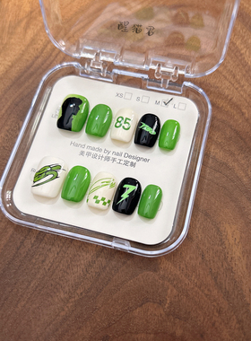 王一博应援美甲手工定制穿戴甲片