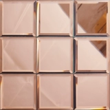 Черный цвет черный золотой стеклянный стеклянный мозаика