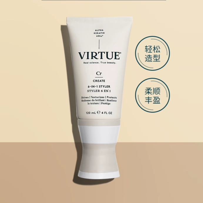 章小蕙VIRTUE 6合1造型精华霜60ml/120ml定型柔顺光泽顺滑护发 - 图0